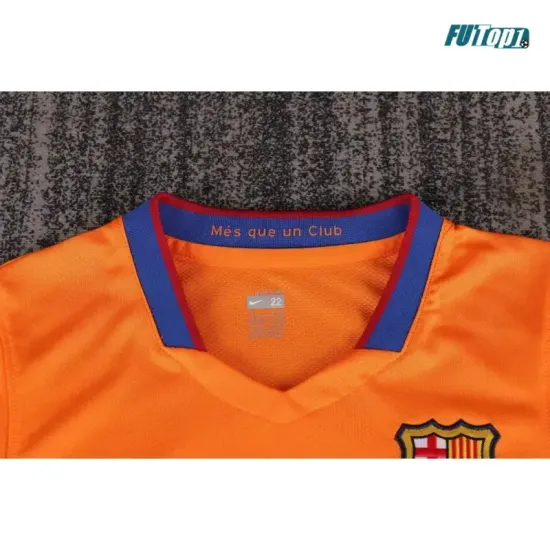 Camiseta Barcelona Visitante 2006/2007 Naranja Niño Kit Retro