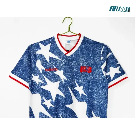 Camiseta EE.UU. Visitante 1994 Azul/Blanco Retro