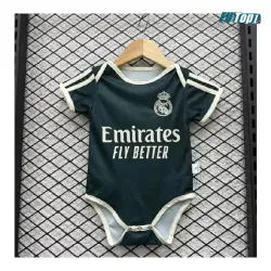 Camiseta Real Madrid Visitante 2026/2027 Verde Oscuro Baby