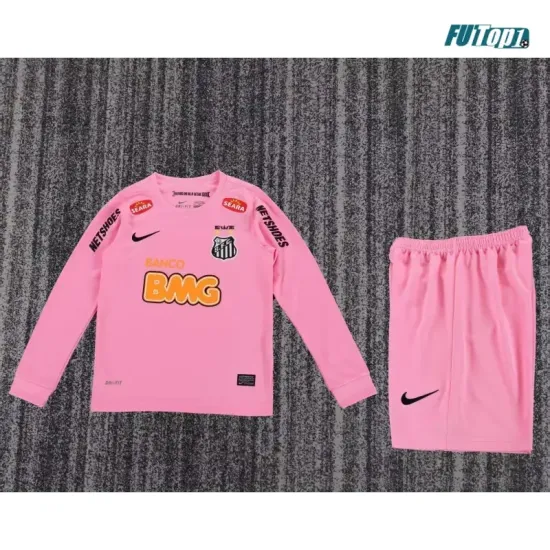 Camiseta Santos FC 2013 Rosa Niño Kit Retro ML 