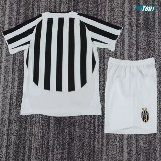 Camiseta Juventus Local 2003/2004 Blanco/Negro Niño Kit Retro