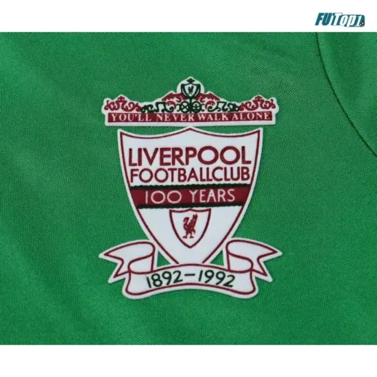 Camiseta Liverpool Visitante 1992/1993 Verde Niño Kit Retro