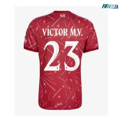 Camiseta VÍCTOR M.V. 23 Liverpool Local 2026/2027 Rojo UCL