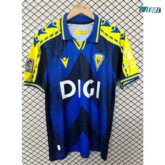 Camiseta Cadiz 2026/2027 Azul/Amarillo Retro