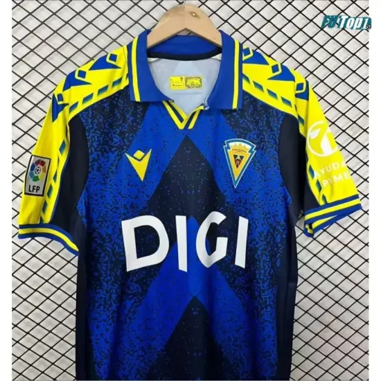 Camiseta Cadiz 2026/2027 Azul/Amarillo Retro