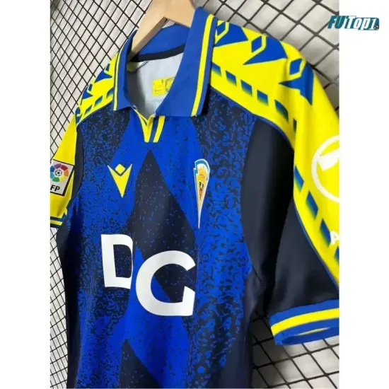 Camiseta Cadiz 2026/2027 Azul/Amarillo Retro