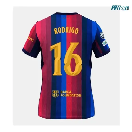 Camiseta RODRIGO 16 Barcelona Local 2026/2027 Rojo/Azul UCL