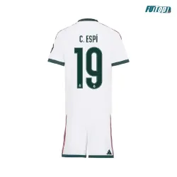 Camiseta C. ESPÍ 19 Real Madrid Local 2026/2027 Blanco Niño Kit con Parche HP