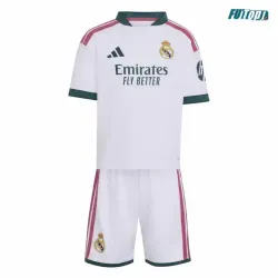 Camiseta C. ESPÍ 19 Real Madrid Local 2026/2027 Blanco Niño Kit con Parche HP