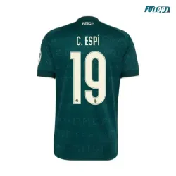 Camiseta C. ESPÍ 19 Real Madrid Visitante 2026/2027 Verde Oscuro con Parche HP