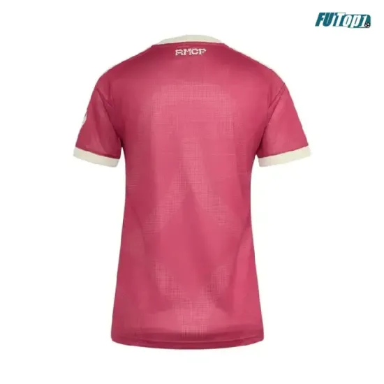 Camiseta Real Madrid Alternativo 2026/2027 Rosa Mujer con Parche HP