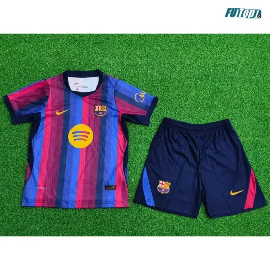 Camiseta Barcelona Local 2026/2027 Versión Jugador Azul/Rojo Niño Kit