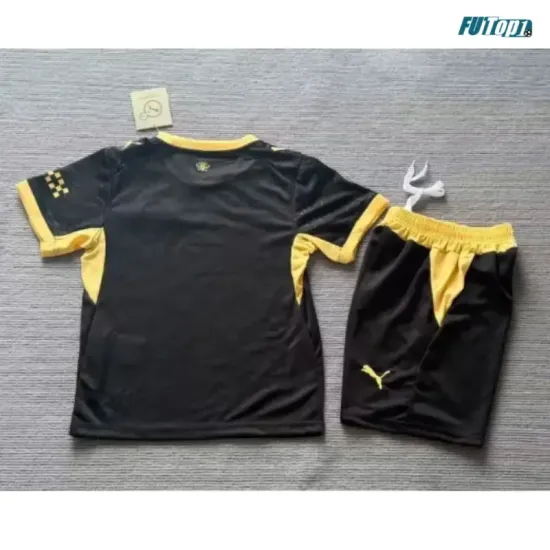 Camiseta Manchester City Visitante 2026/2027 Negro Niño Kit