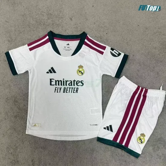 Camiseta Real Madrid Local 2026/2027 Versión Jugador Blanco Niño Kit