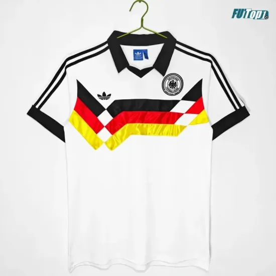 Camiseta Alemania Local 1988/1989 Blanco Retro