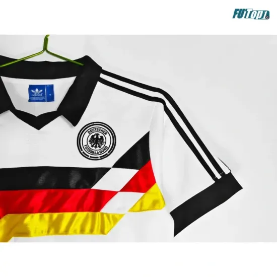 Camiseta Alemania Local 1988/1989 Blanco Retro