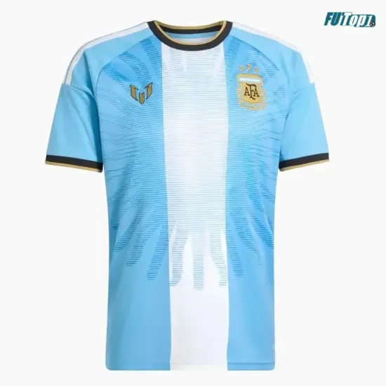 Camiseta Argentina 2026 Messi Edición Despedida Azul/Blanco
