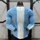 Camiseta Argentina 2026 Messi Edición Despedida ML Versión Jugador Azul/Blanco