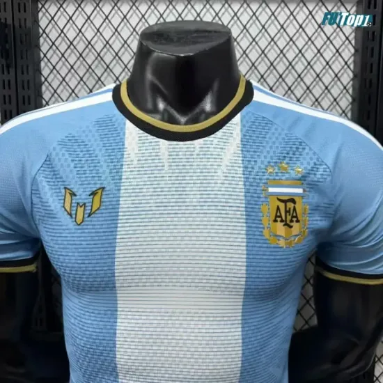 Camiseta Argentina 2026 Messi Edición Despedida Versión Jugador Azul/Blanco