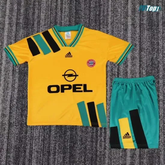 Camiseta Bayern Munich Visitante 1993/95 Amarillo Niño Kit Retro
