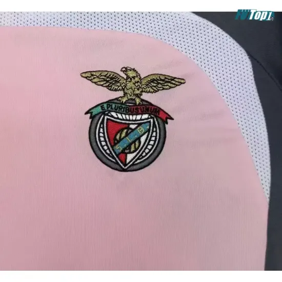 Camiseta Benfica Visitante 2007/2008 Rosa Retro