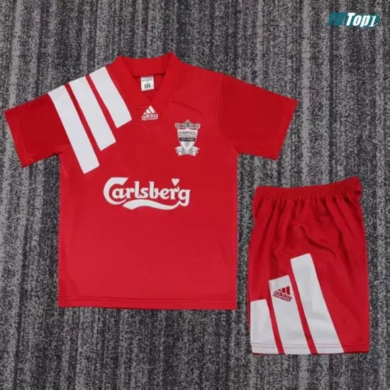 Camiseta Liverpool Local 1992/93 Rojo Niño Kit Retro