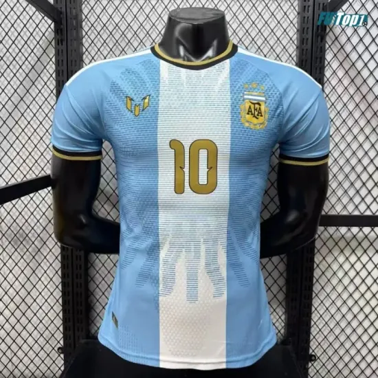 Camiseta MESSI 10 Argentina 2026 Edición Despedida Versión Jugador Azul/Blanco