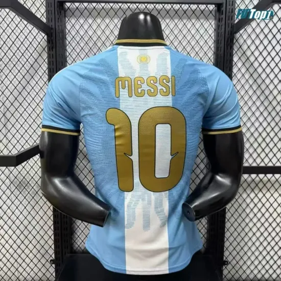 Camiseta MESSI 10 Argentina 2026 Edición Despedida Versión Jugador Azul/Blanco