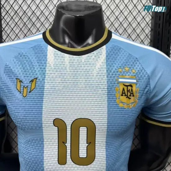 Camiseta MESSI 10 Argentina 2026 Edición Despedida Versión Jugador Azul/Blanco