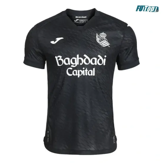 Camiseta Real Sociedad Visitante 2026/2027 Negro con Parche La Liga