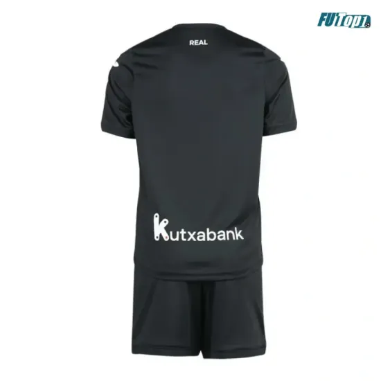Camiseta Real Sociedad Visitante 2026/2027 Negro con Parche La Liga