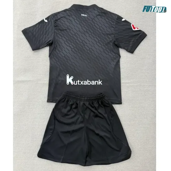 Camiseta Real Sociedad Visitante 2026/2027 Negro con Parche La Liga