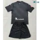 Camiseta Real Sociedad Visitante 2026/2027 Negro Niño Kit con Parche La Liga