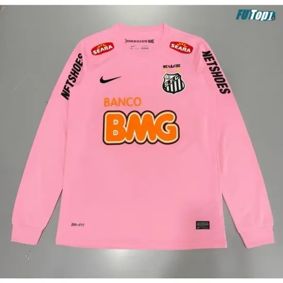 Camiseta Santos FC 2012/2013 ML Rosa Retro