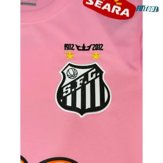 Camiseta Santos FC 2012/2013 ML Rosa Retro