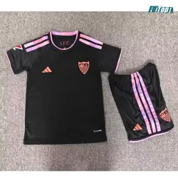 Camiseta Sevilla FC Alternativo 2026/2027 Negro Niño Kit con Parche La Liga