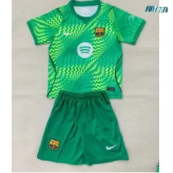 Camiseta de Portero Barcelona Local 2026/2027 Verde Niño Kit