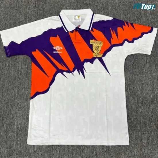 Camiseta Escocia Visitante 1991/1993 Blanco Retro