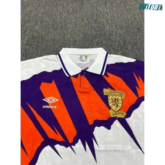 Camiseta Escocia Visitante 1991/1993 Blanco Retro