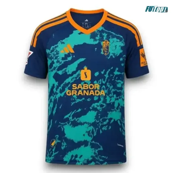 Camiseta Granada Visitante 2026/2027 Azul/Verde con Parche La Liga