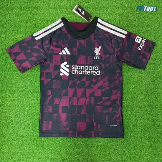 Camiseta Liverpool Alternativo 2026/2027 Negro/Rojo Oscuro