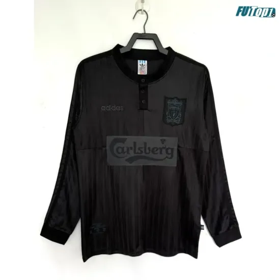 Camiseta Liverpool Edición Especial 1995/1996 ML Negro Retro
