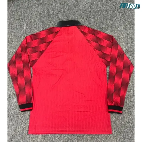 Camiseta Manchester United Local 1996/1998 ML Rojo Retro