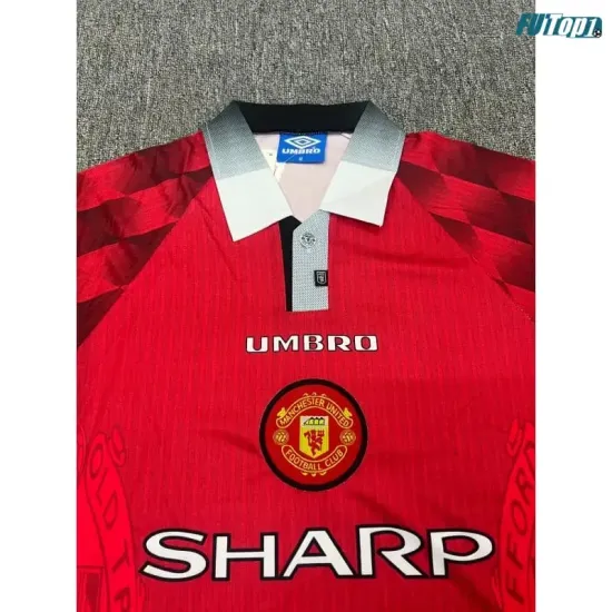 Camiseta Manchester United Local 1996/1998 ML Rojo Retro