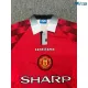 Camiseta Manchester United Local 1996/1998 ML Rojo Retro