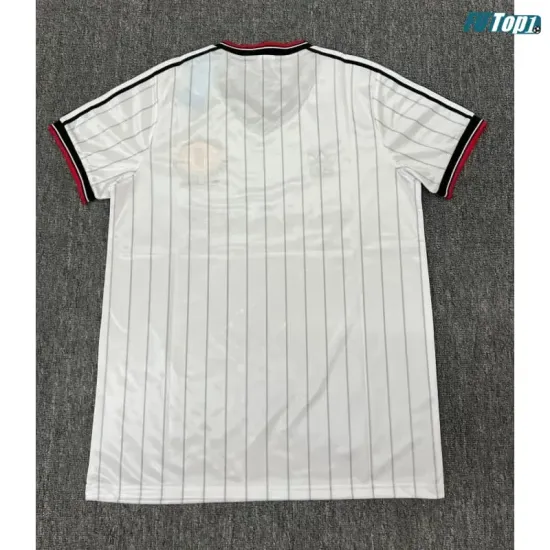 Camiseta Manchester United Visitante 1982/1983 Blanco Retro