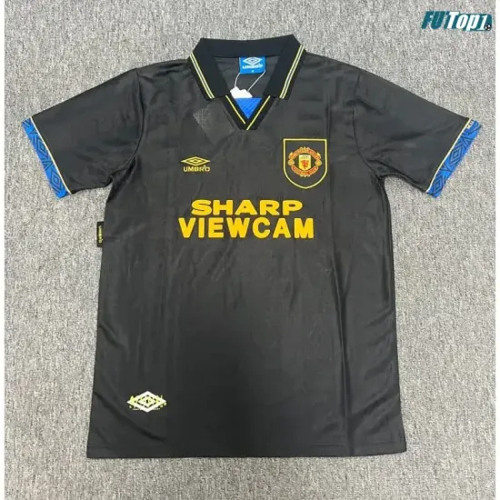 Camiseta Manchester United Visitante 1993/1994 Negro Retro