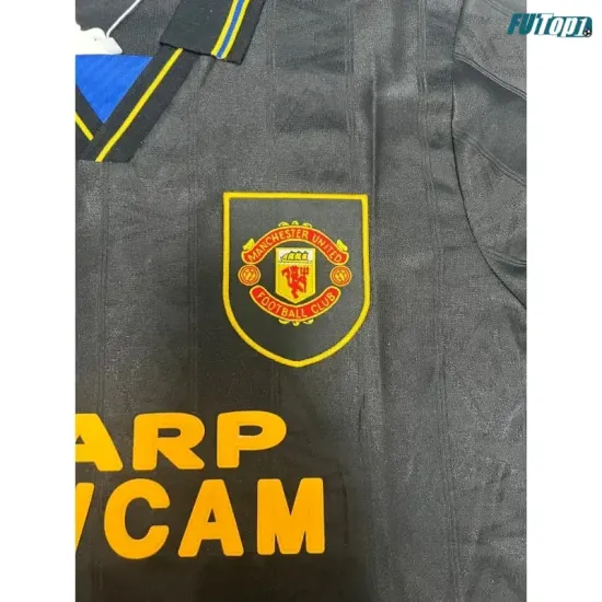 Camiseta Manchester United Visitante 1993/1994 Negro Retro