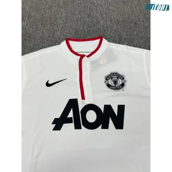 Camiseta Manchester United Visitante 2012/2013 Blanco Retro