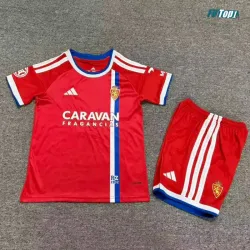 Camiseta Real Zaragoza Visitante 2026/2027 Rojo Niño Kit